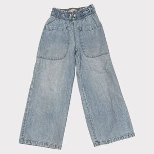 Zara Girls Wide Leg Denim Pants - SZ 11-12 EUC